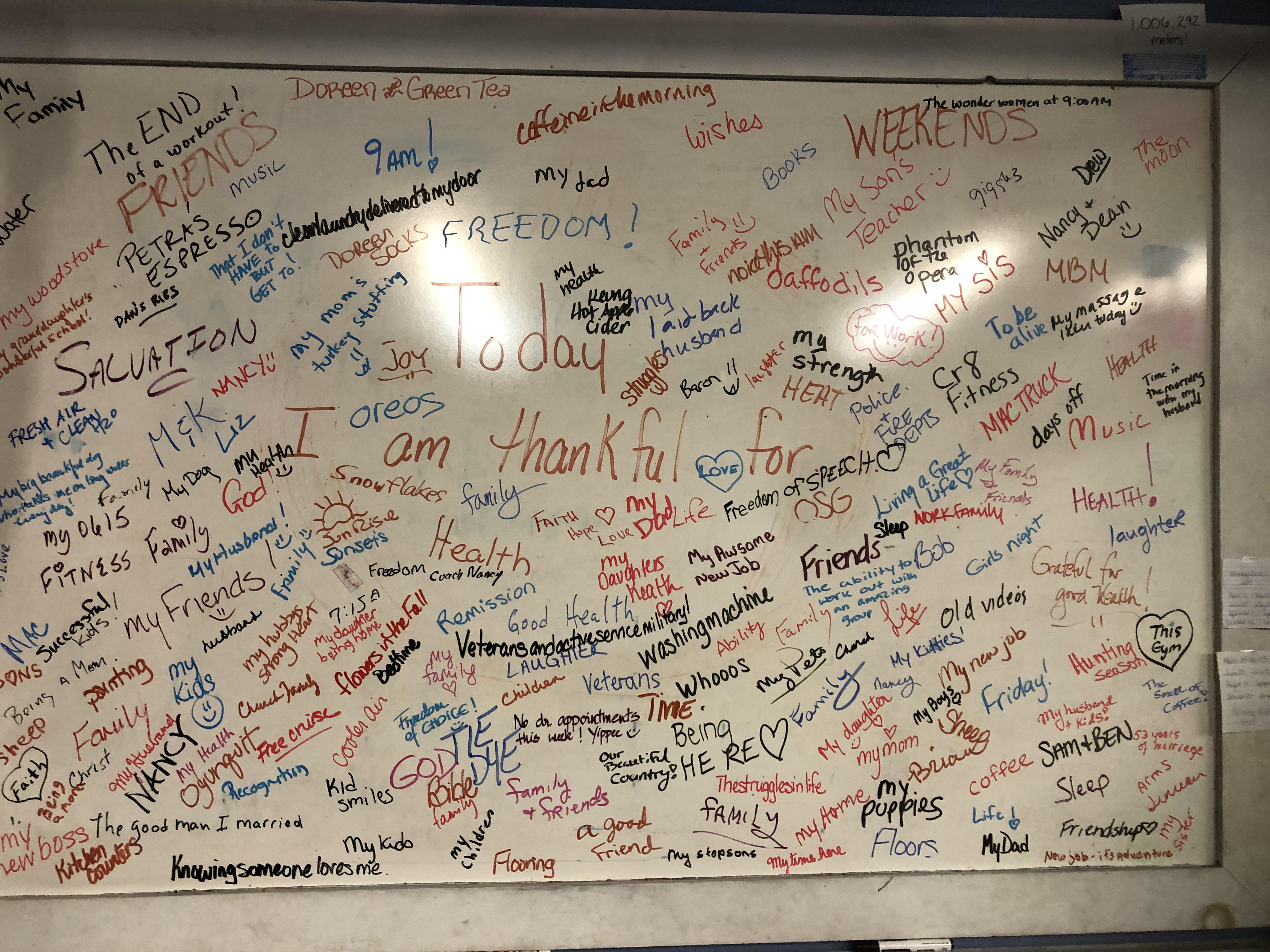 gratitude board